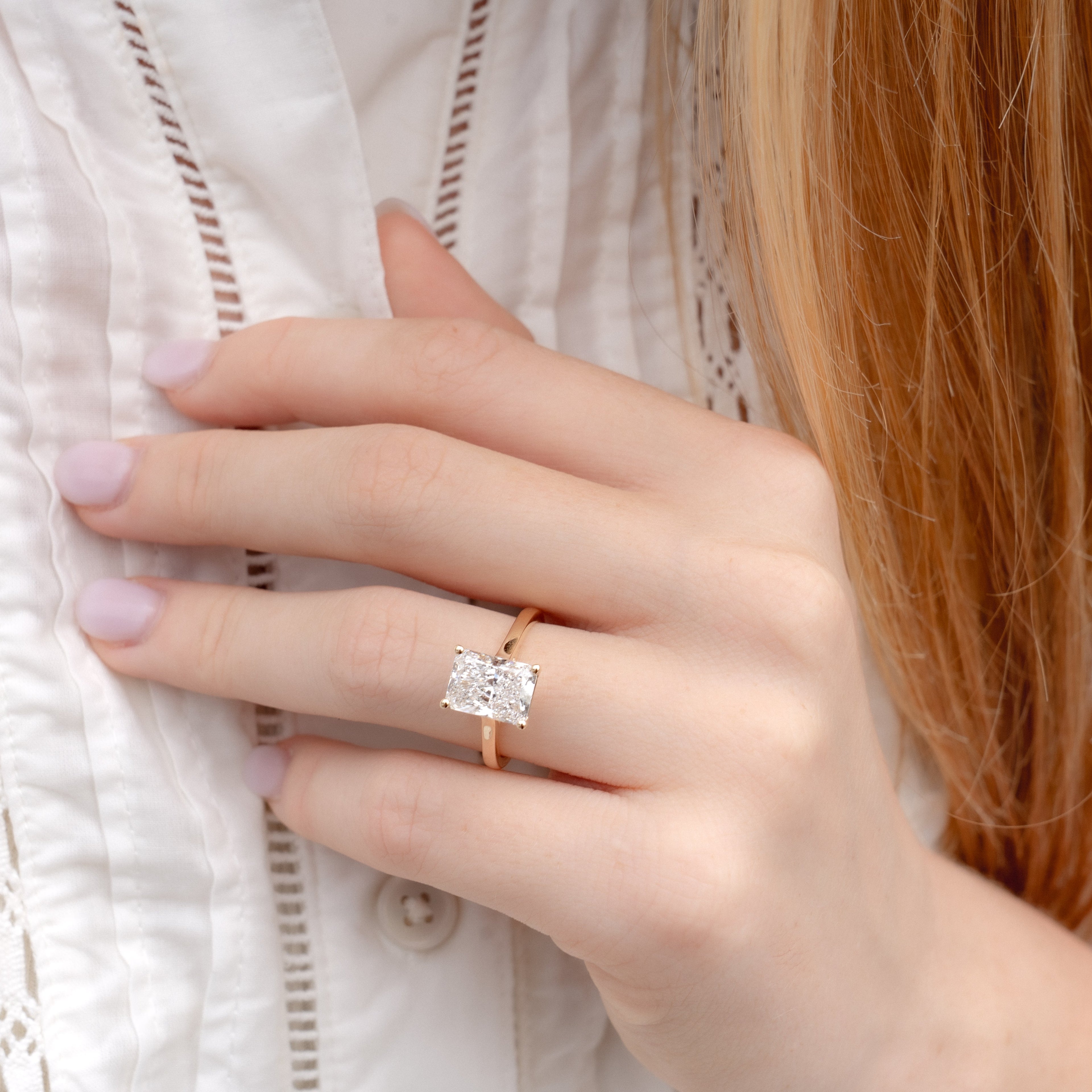 Dahlia Customizable Lab Grown Diamond Engagement Ring