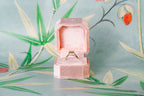Sage Faux Bezel Customizable Lab Grown Diamond Engagement Ring