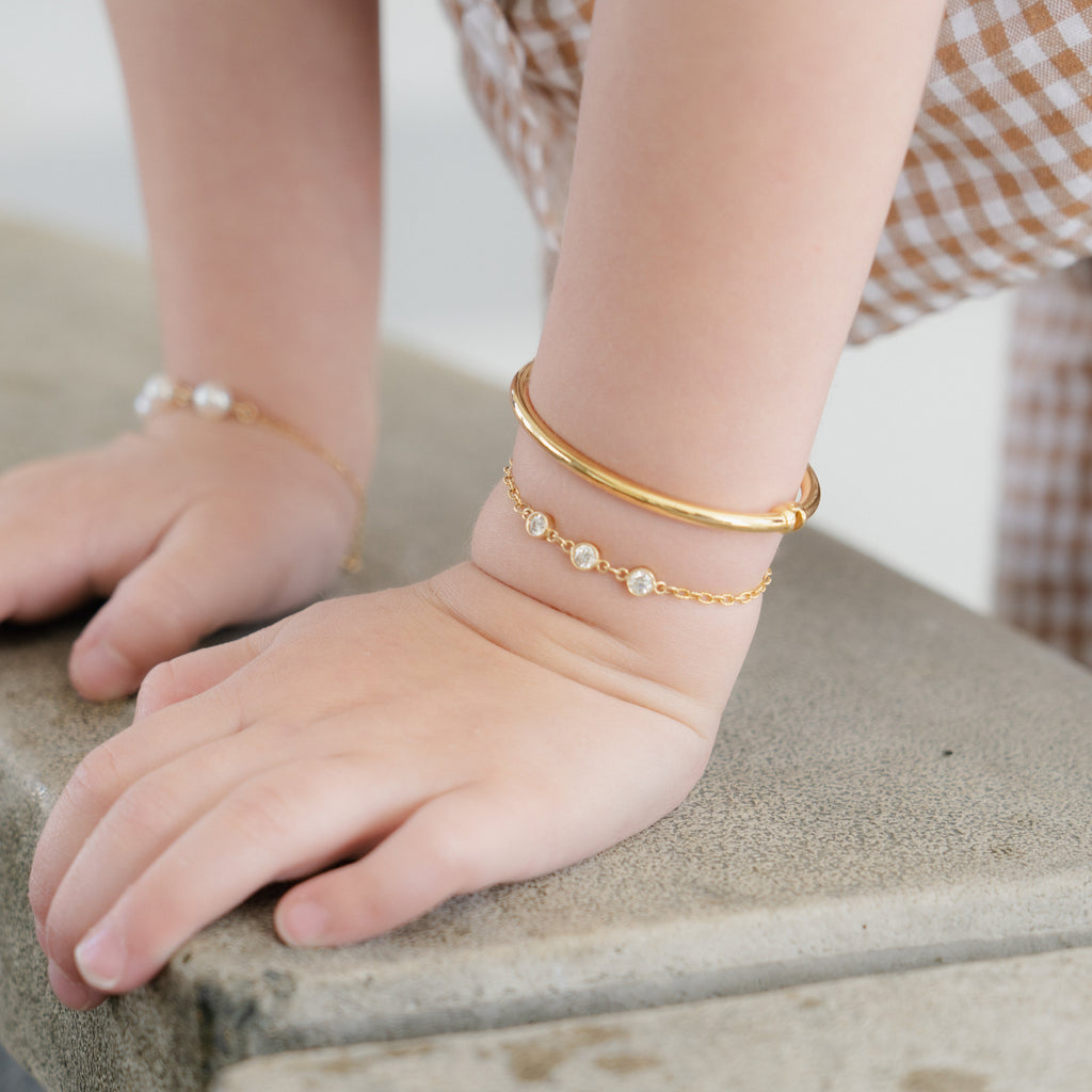 Children's 14 Karat Gold Bangle Bracelet