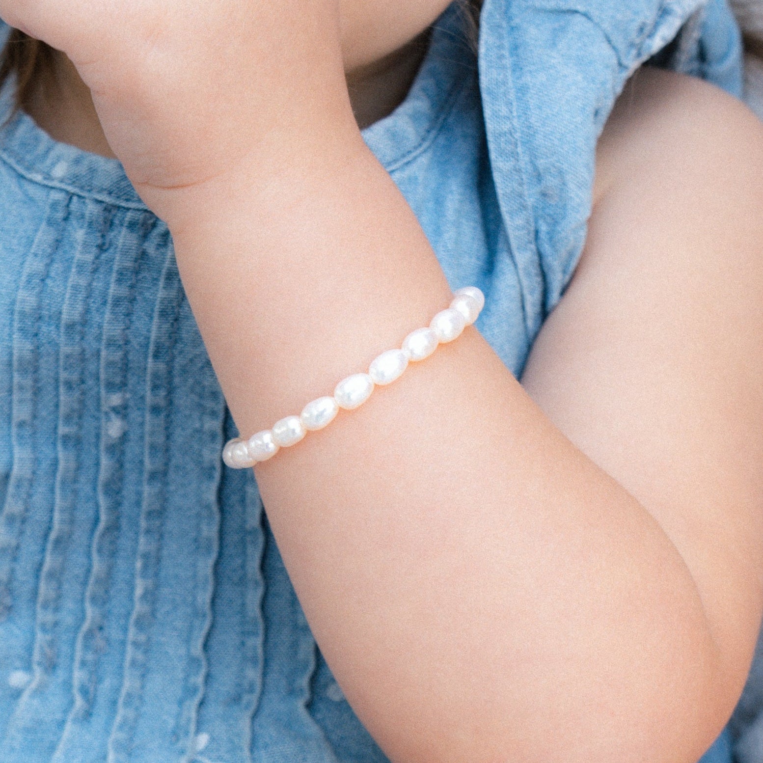 Children's Freshwater Pearl Stretch Bracelet