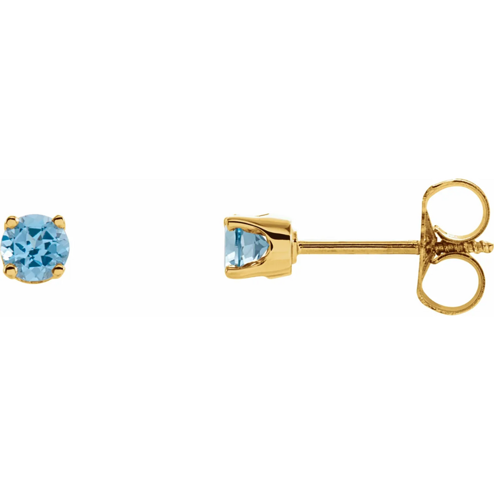 Baby Birthstone Screwback Stud Earrings