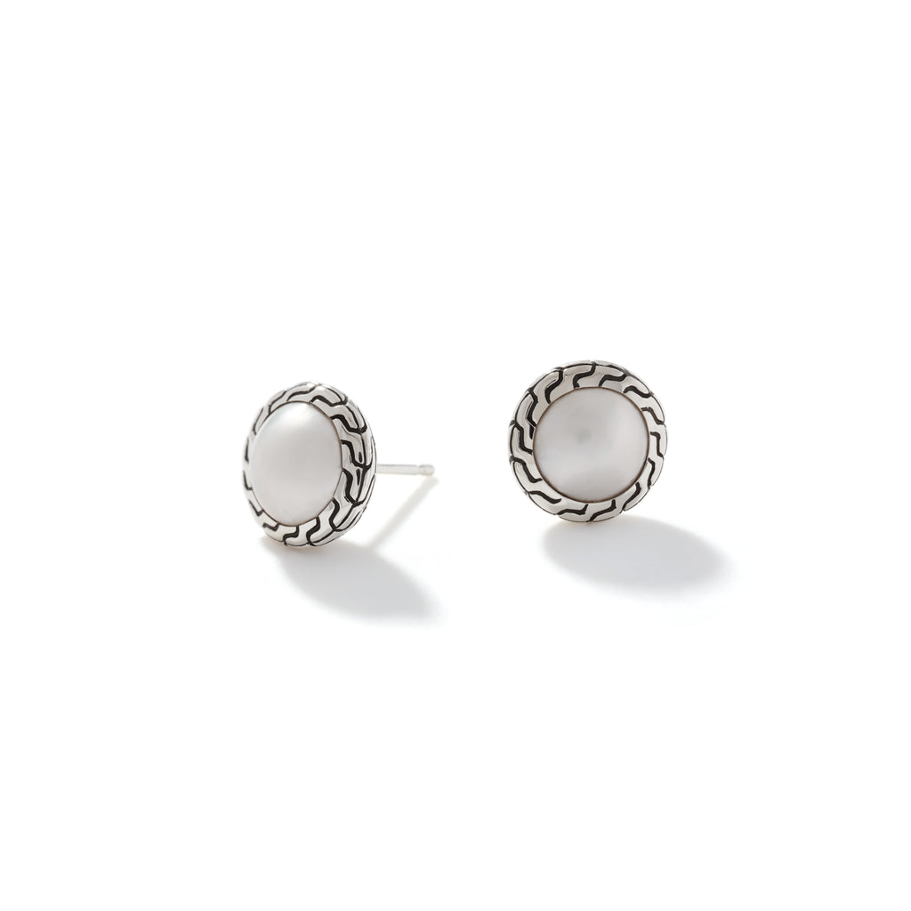 John Hardy Pearl Stud Earring - Carter's Collective Fine Jewelry