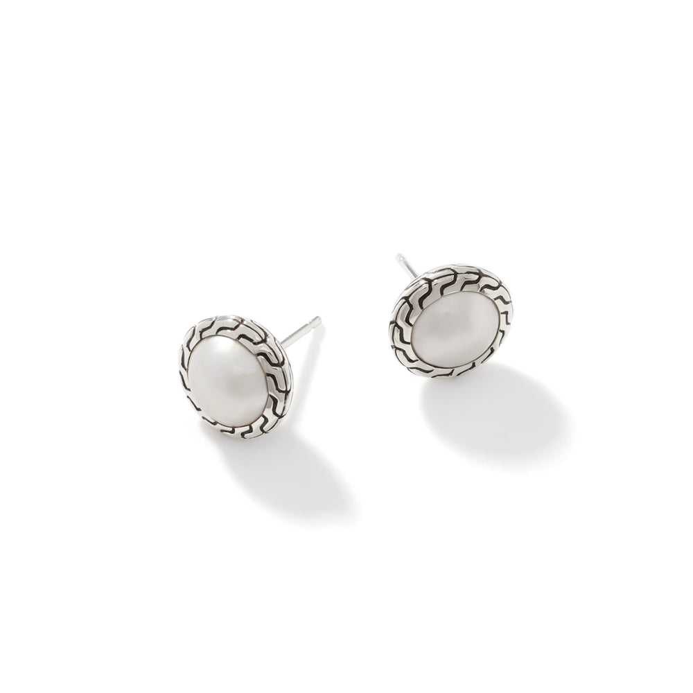John Hardy Pearl Stud Earring - Carter's Collective Fine Jewelry