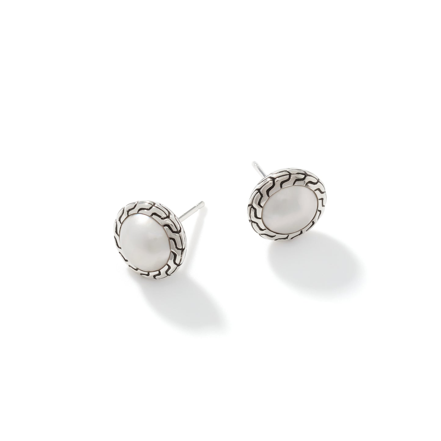 John Hardy Pearl Stud Earring - Carter's Collective Fine Jewelry