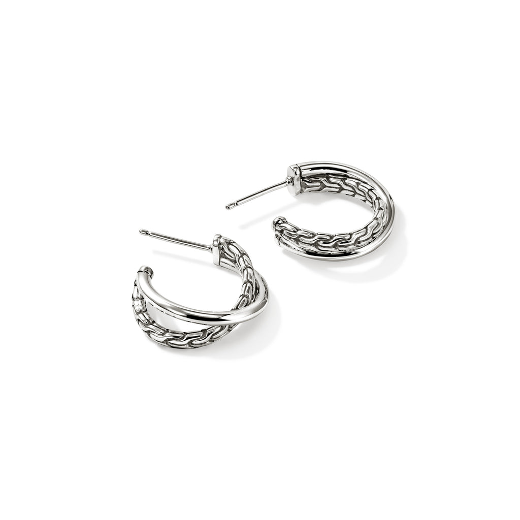 John Hardy JH Essential Crossover Earring, 20.5 MM - Carter's Collective Fine Jewelry