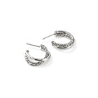 John Hardy JH Essential Crossover Earring, 20.5 MM - Carter's Collective Fine Jewelry