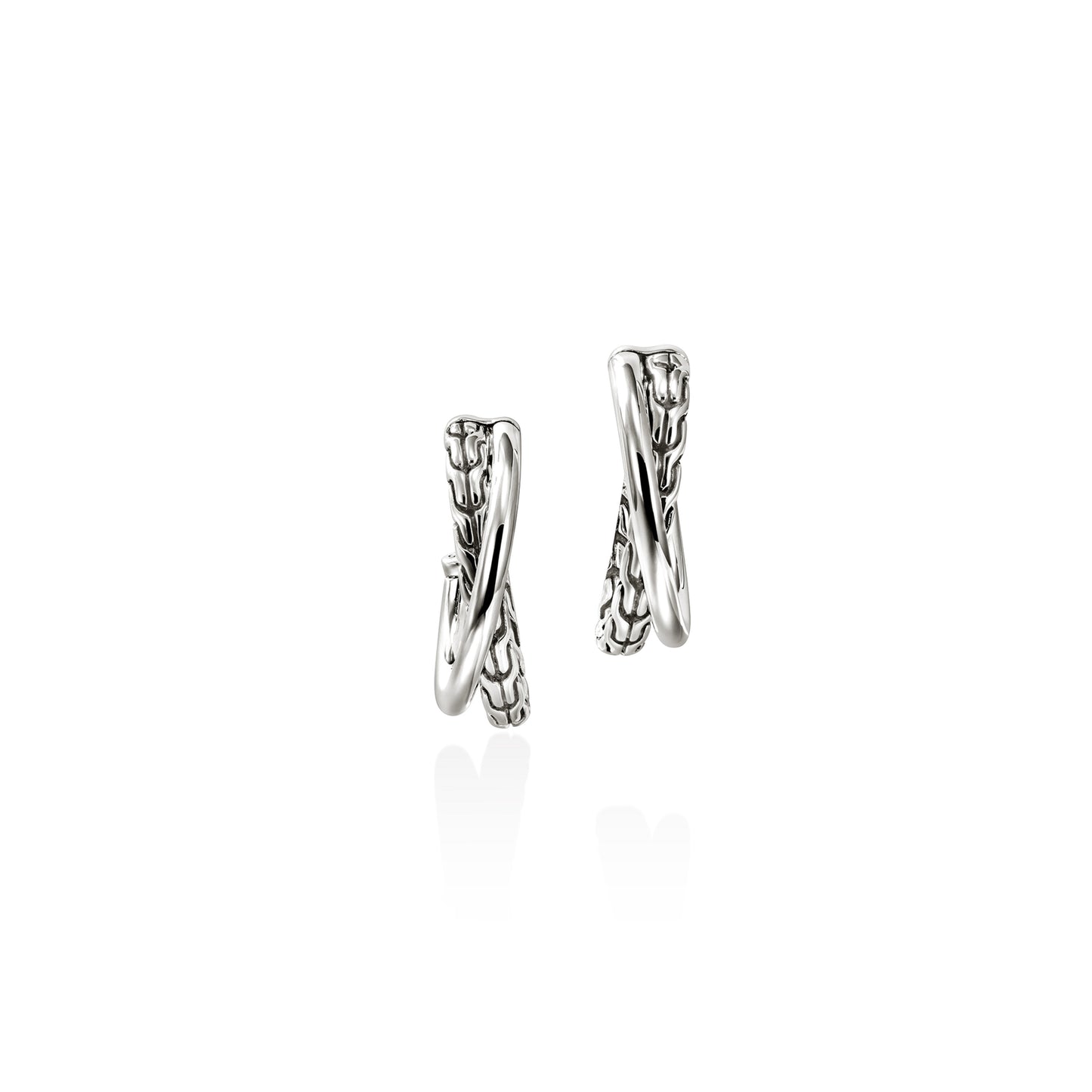 John Hardy JH Essential Crossover Earring, 20.5 MM - Carter's Collective Fine Jewelry