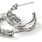 John Hardy JH Essential Crossover Earring, 20.5 MM - Carter's Collective Fine Jewelry