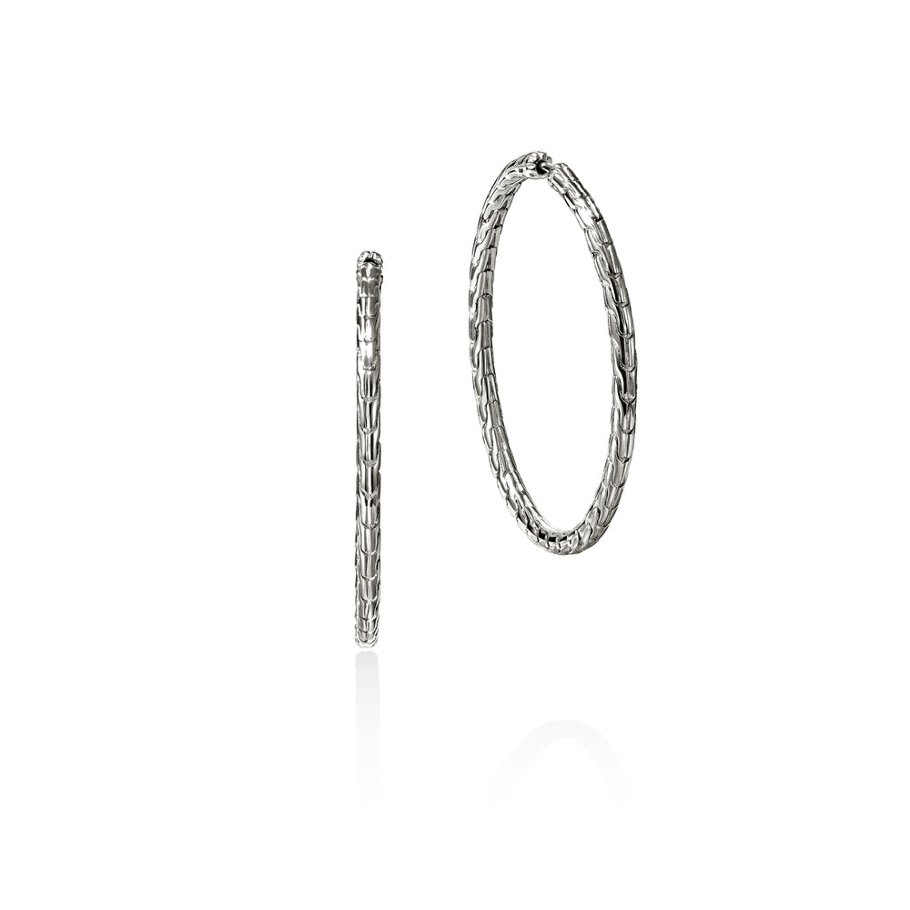 John Hardy JH Essential Flex Hoop Earrings, 39MM - Carter's Collective Fine Jewelry