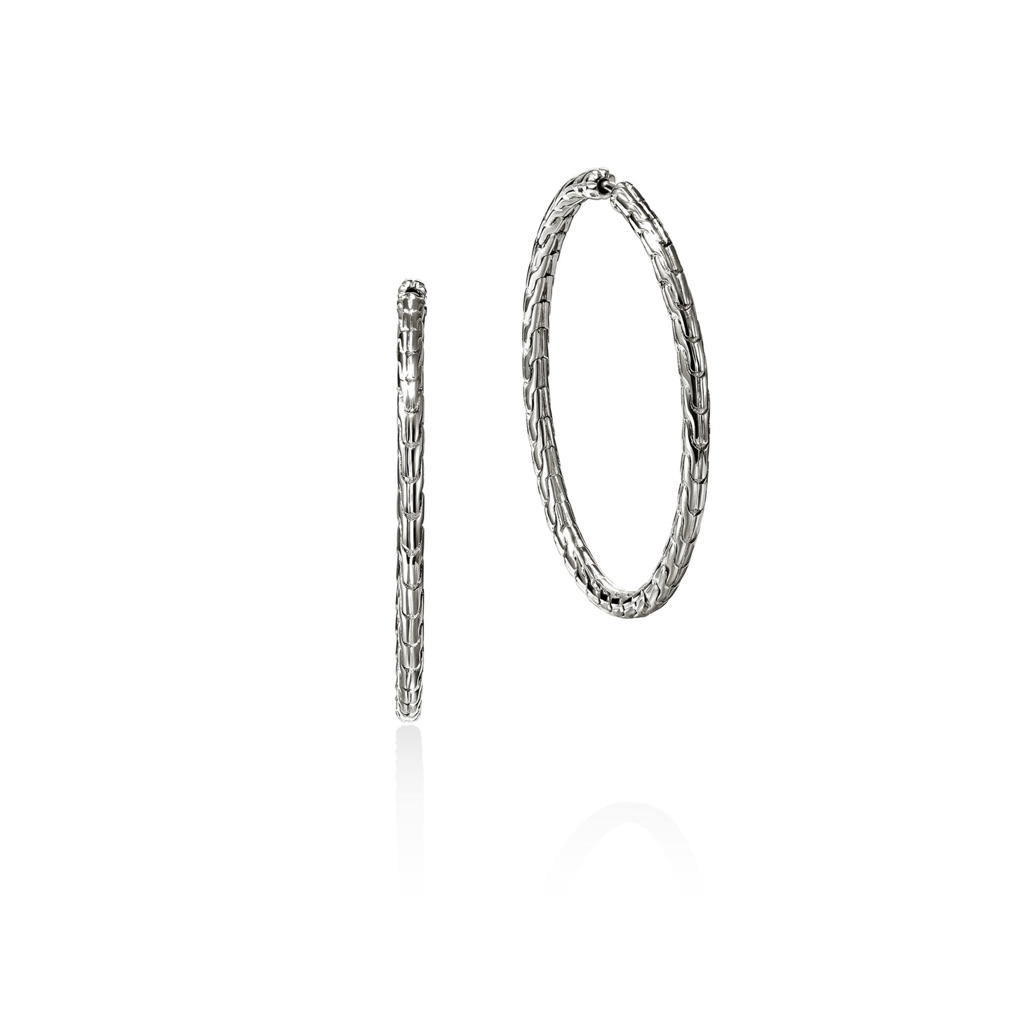 John Hardy JH Essential Flex Hoop Earrings, 39MM - Carter's Collective Fine Jewelry