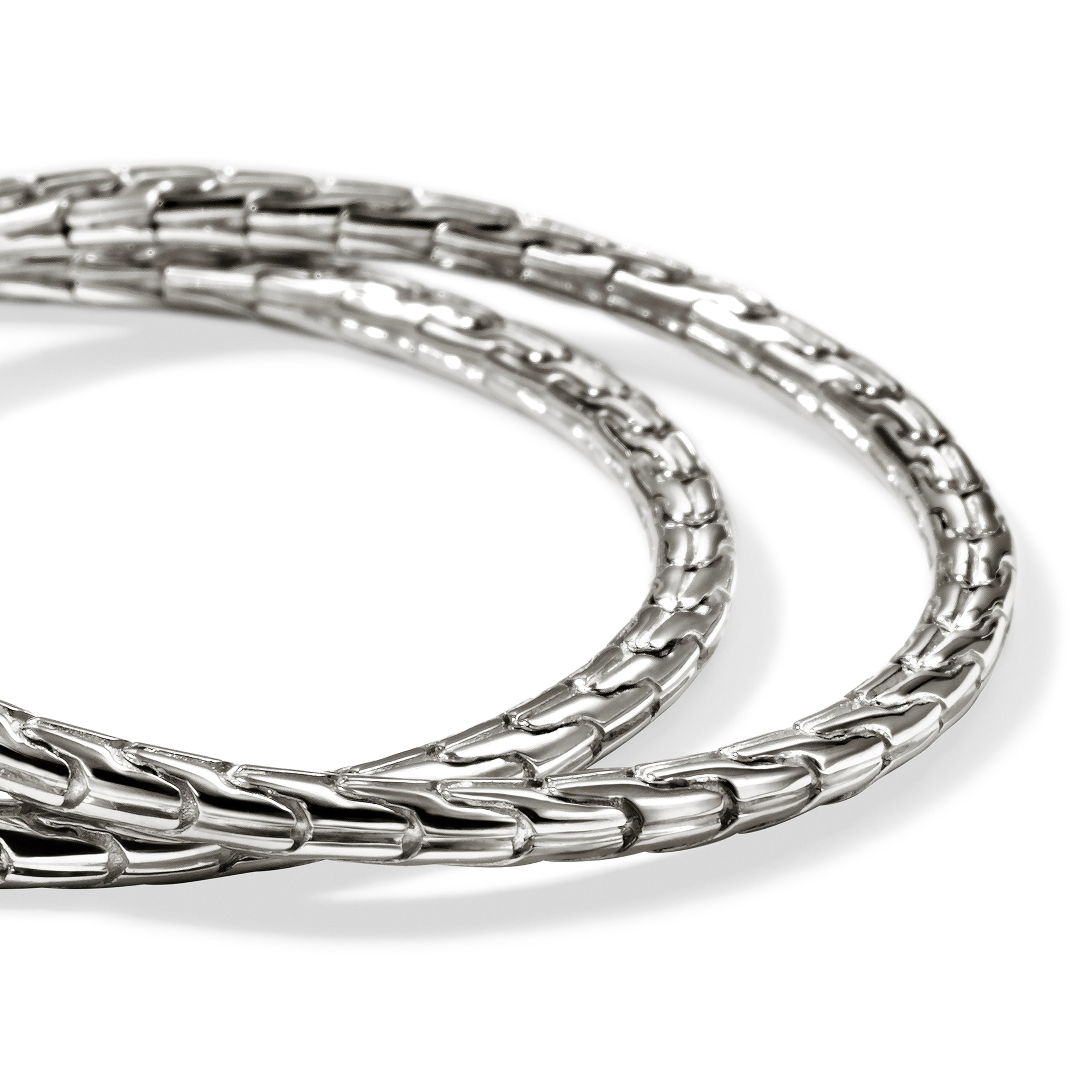 John Hardy JH Essential Flex Hoop Earrings, 39MM - Carter's Collective Fine Jewelry