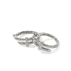 John Hardy Spear Hoop Earring, Diamonds, 0.12 CTTW - Carter's Collective Fine Jewelry
