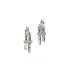 John Hardy Spear Hoop Earring, Diamonds, 0.12 CTTW - Carter's Collective Fine Jewelry