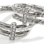 John Hardy Spear Hoop Earring, Diamonds, 0.12 CTTW - Carter's Collective Fine Jewelry