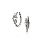 John Hardy Spear Hoop Earrings, Blue Sapphire - Carter's Collective Fine Jewelry