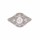 Art Deco Round Diamond Antique Ring