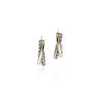 John Hardy JH Essential Crossover Earring, Gold & Sterling Silver - Carter's Collective Fine Jewelry