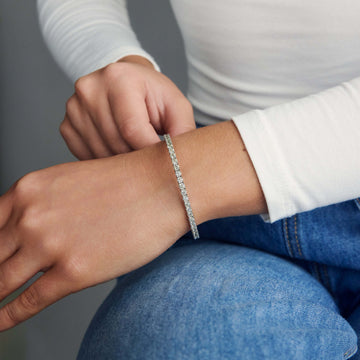 Flexible Diamond Tennis Bangle, 3.33 CTTW - Carter's Collective Fine Jewelry