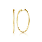 Essential Round Hoop Earrings (Pair), 30mm - Carter's Collective Fine Jewelry