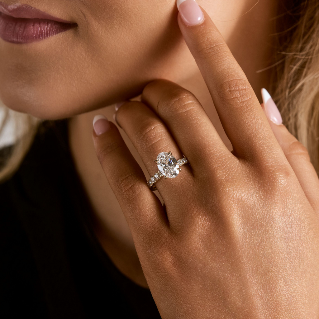 Hydrangea Customizable Lab Grown Diamond Engagement Ring - Carter's Collective Fine Jewelry
