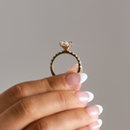 Hydrangea Customizable Lab Grown Diamond Engagement Ring - Carter's Collective Fine Jewelry