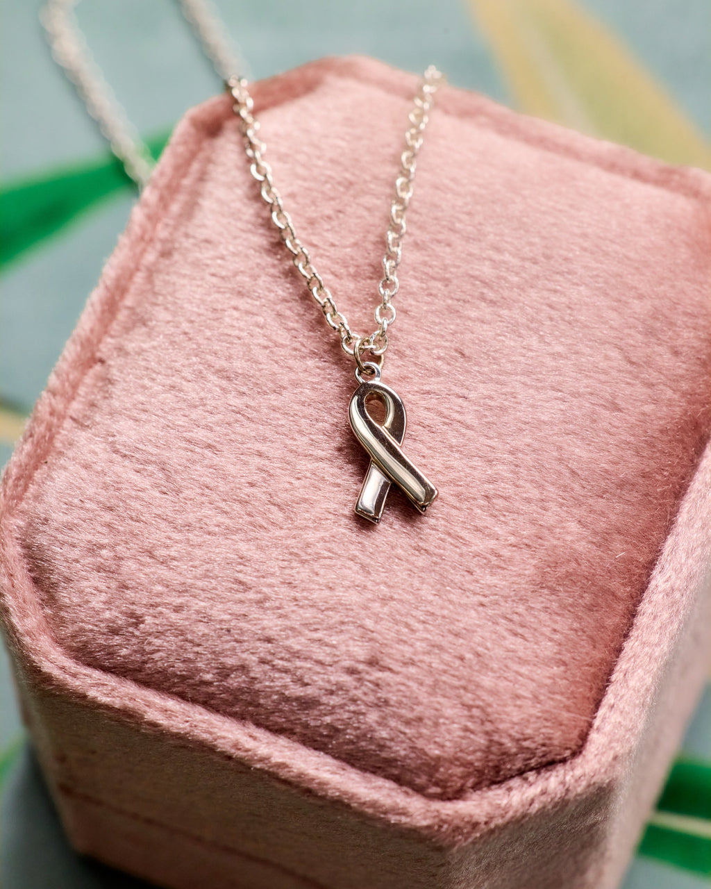 Mini Hope & Honor Awareness Ribbon Necklace