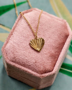Love Fluted Heart Necklace