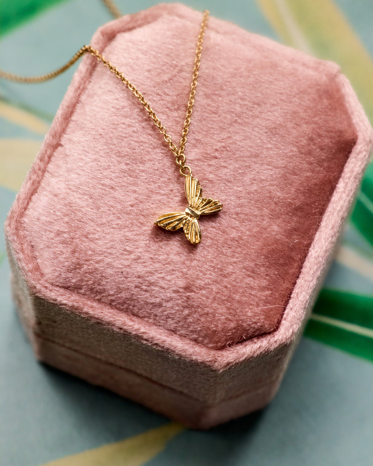 Transformation Fluted Butterfly Necklace