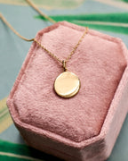 Personal Engravable Disc Necklace