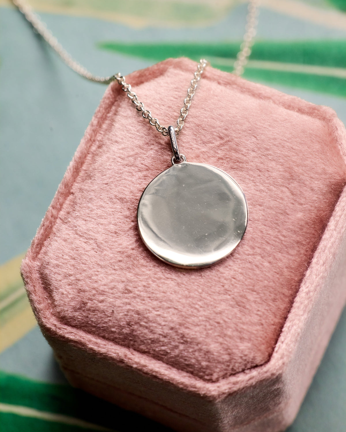 Personal Engravable Disc Necklace