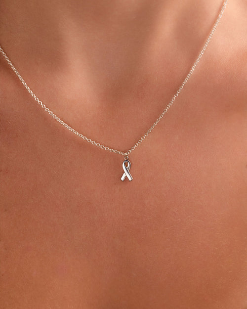 Mini Hope & Honor Awareness Ribbon Necklace