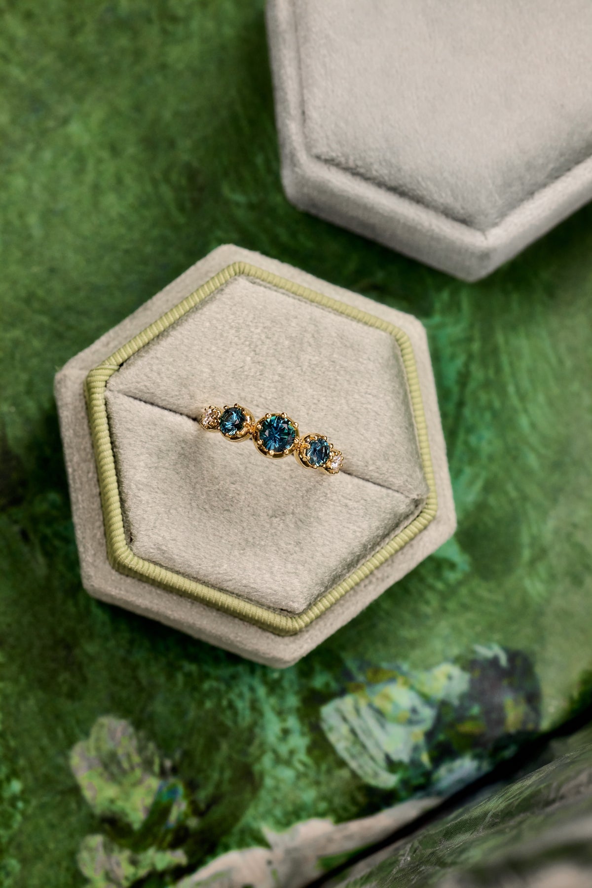 Montana Sapphire and Diamond Ring
