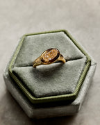 Step Cut Natural Diamond Bezel Signet Engagement Ring