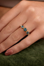 Montana Sapphire and Diamond Ring