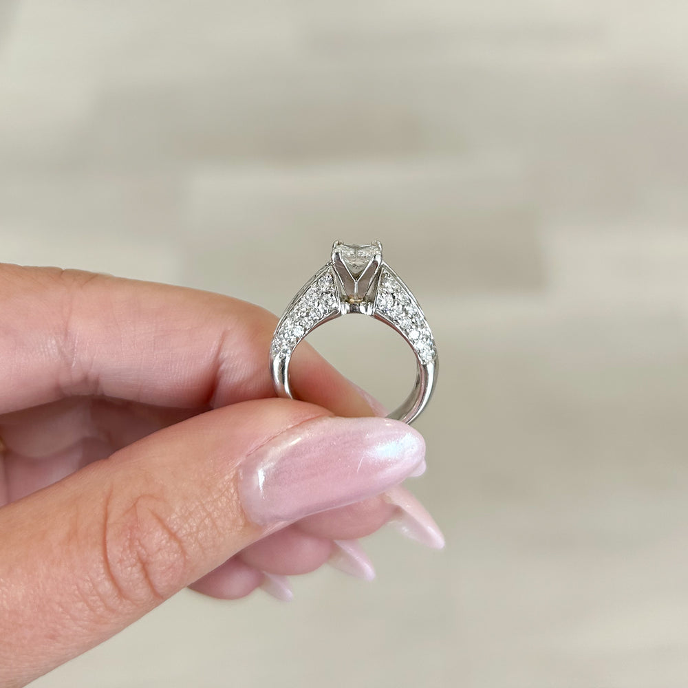 
                  
                    Previously Loved Princess Cut Natural Diamond Engagement Ring
                  
                