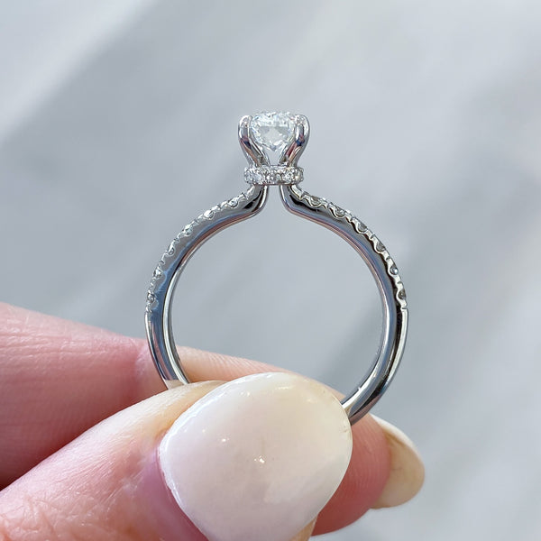 Ivy Elongated Cushion Diamond Engagement Ring