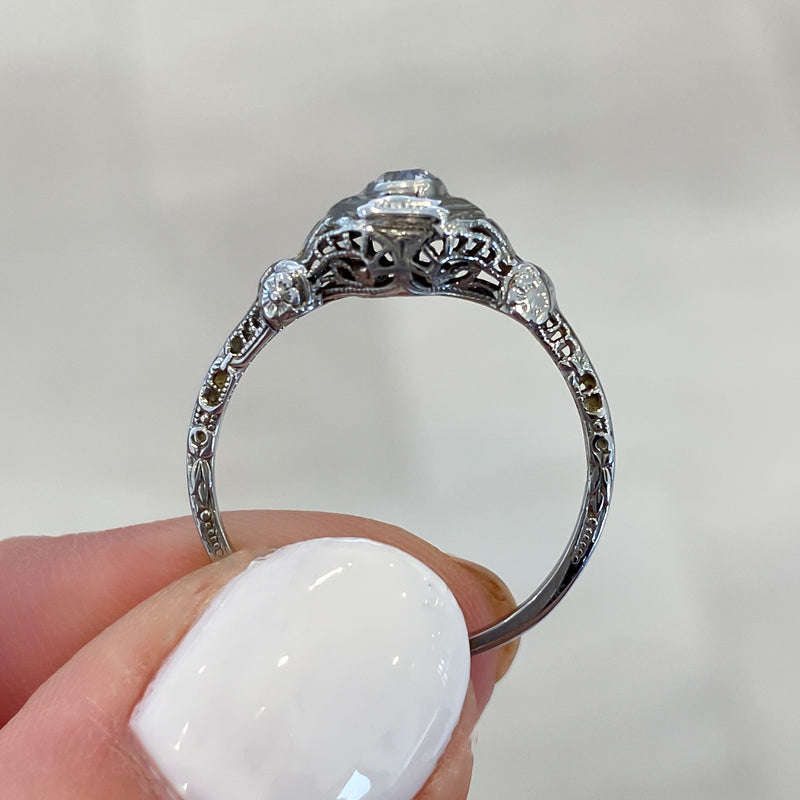 Antique Diamond Engagement Ring, Circa 1900