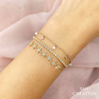 Diamond Crown Set Bolo Bracelet, 0.31 CTTW - Carter's Collective Fine Jewelry