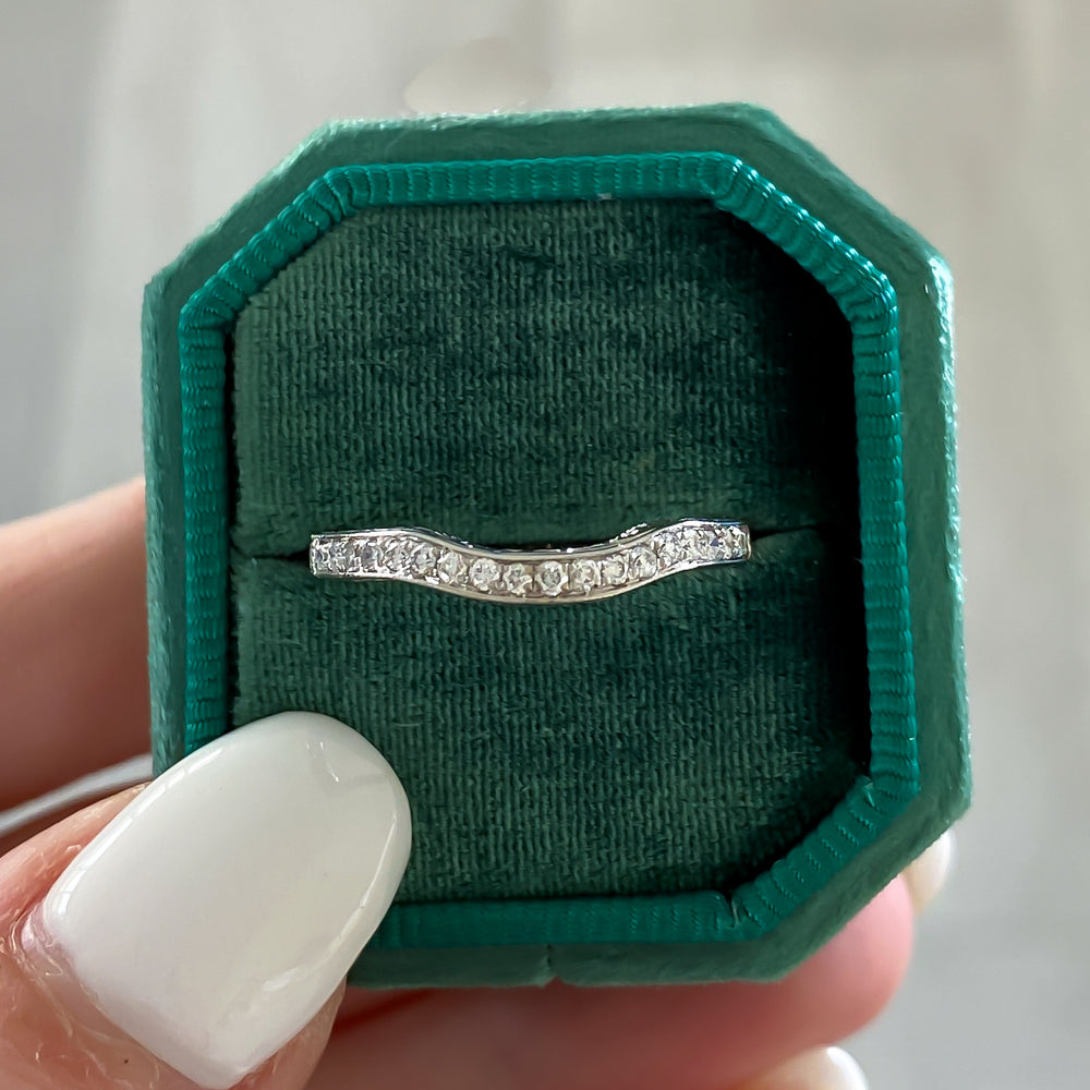 Previously Loved Curved Diamond Wedding Band (Sold As Is)