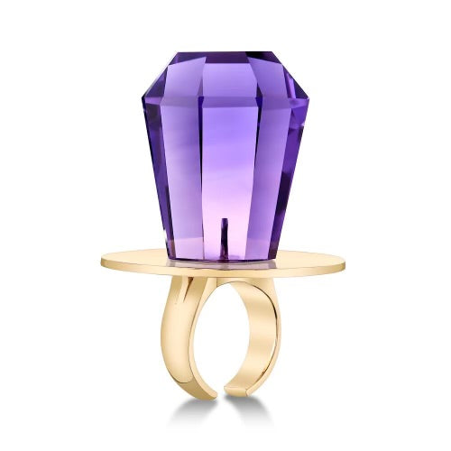 
                  
                    Genuine Amethyst "Ring Pop" Gemstone Ring
                  
                