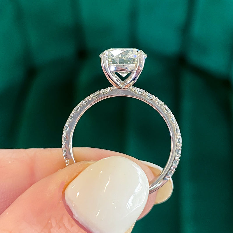 Iris Round Lab Grown Diamond Engagement Ring