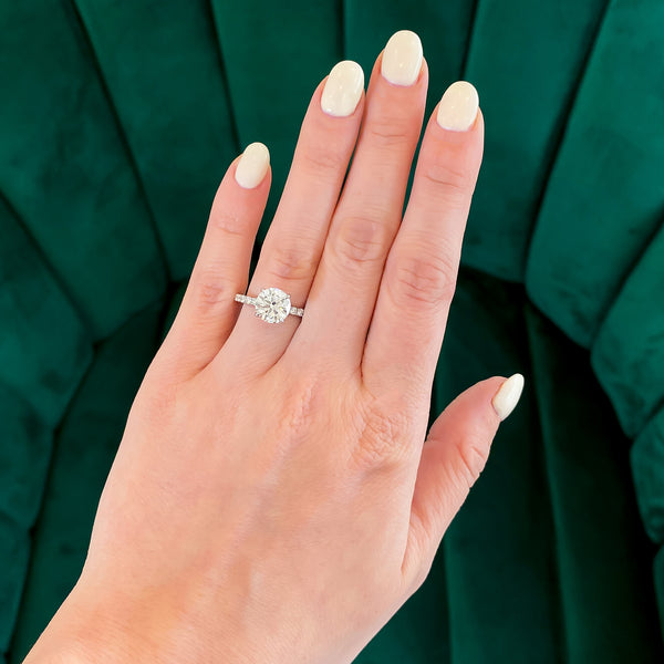 Iris Round Lab Grown Diamond Engagement Ring