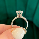 Previously Loved Round Natural Diamond Engagement Ring