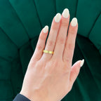 Yellow Gold Flat Spacer Band, 4mm