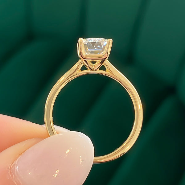 Dahlia Lab Grown Emerald Diamond Engagement Ring