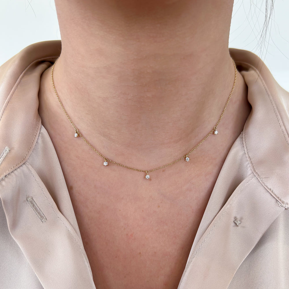 Cleopatra Diamond By The Yard Necklace, 0.30 CTTW - Carter's Collective Fine Jewelry