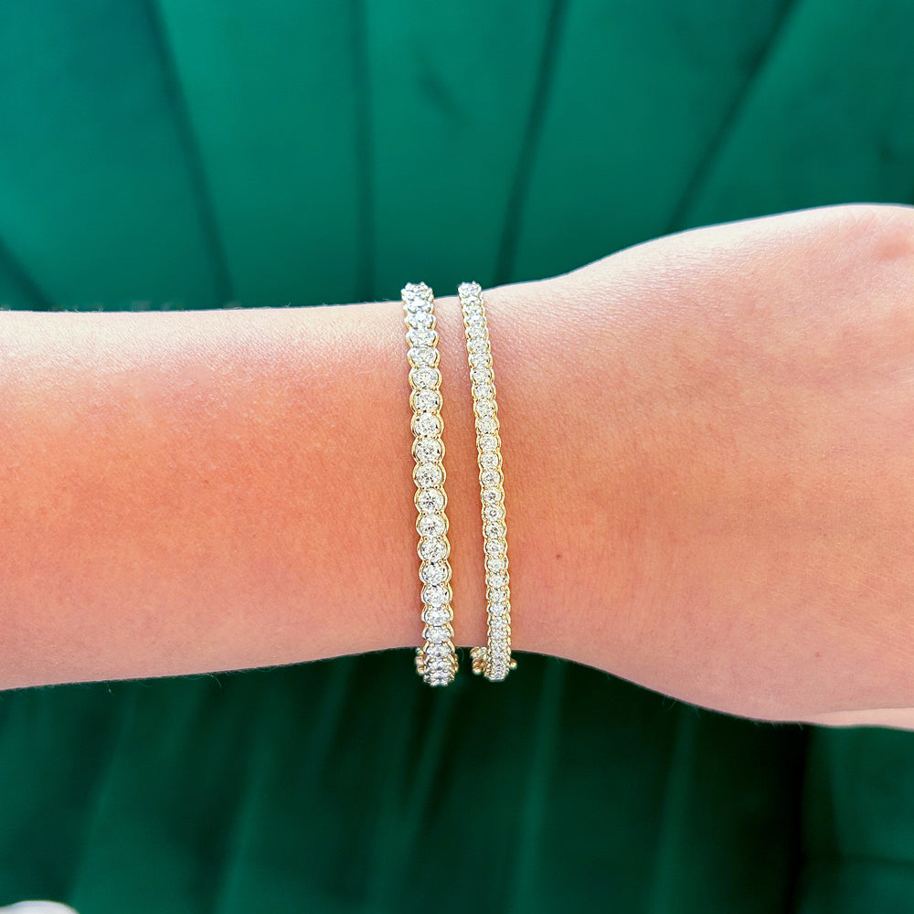 
                  
                    Illusion Set Diamond Bangle Bracelet, 0.65 CTTW - Carter's Collective Fine Jewelry
                  
                