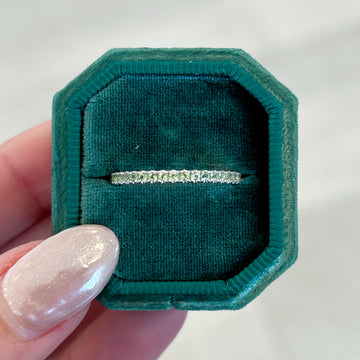 Amara Yellow Gold Peridot Gemstone Stackable Band, 0.45 CTTW - Carter's Collective Fine Jewelry