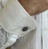 Open Basket Weave Cuff Links