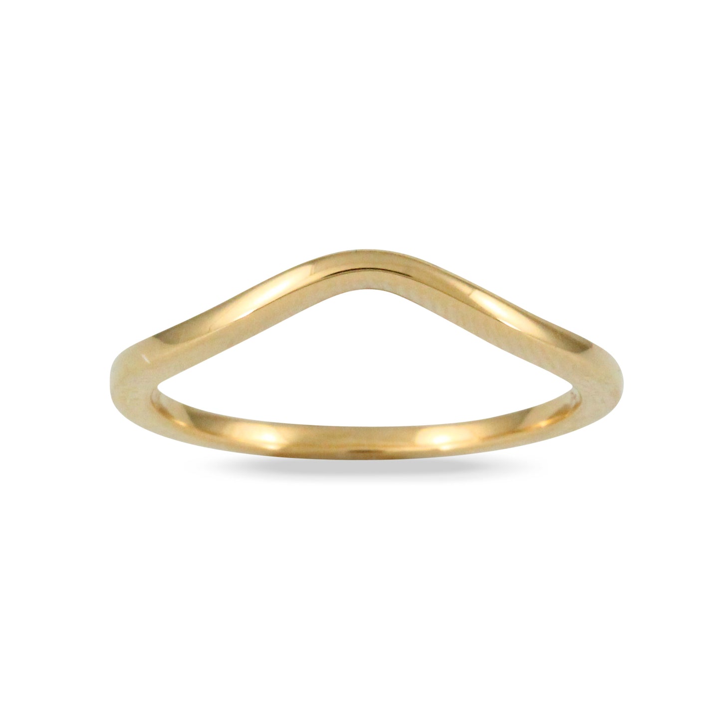 Plain Gold Contour Band - Carter's Collective Fine Jewelry